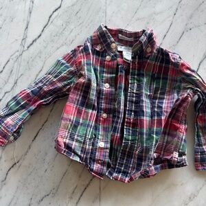 Ralph Lauren plaid shirt 9M